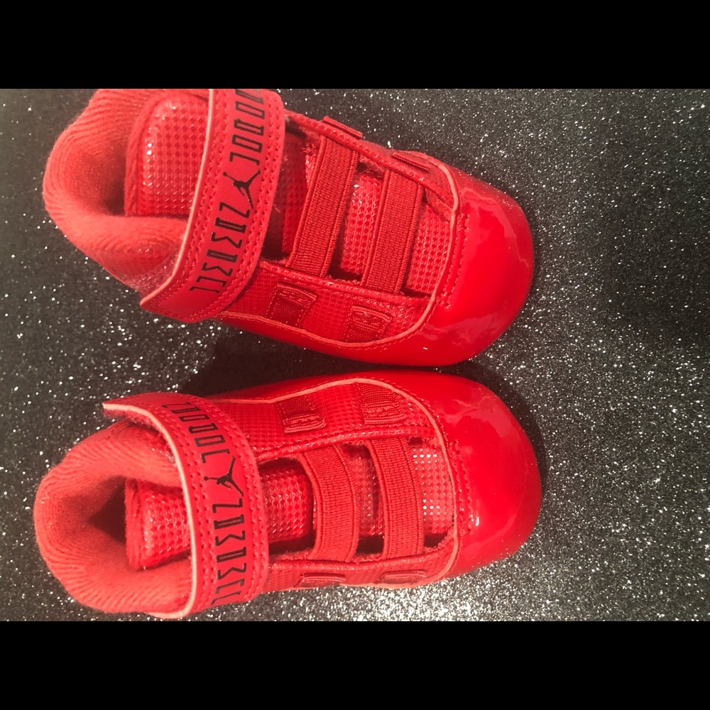 All red Retro Jordan 11